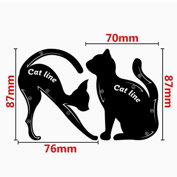 Cat Eye Line Eyeliner Stencil - Picture 5 of 6